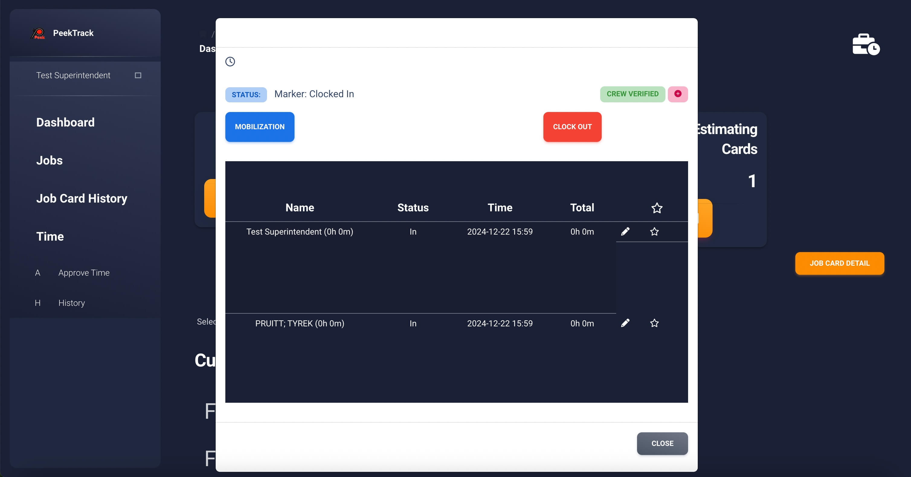 Time Tracking System